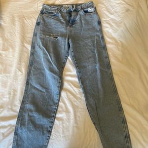 Light blue straight leg Zara jeans